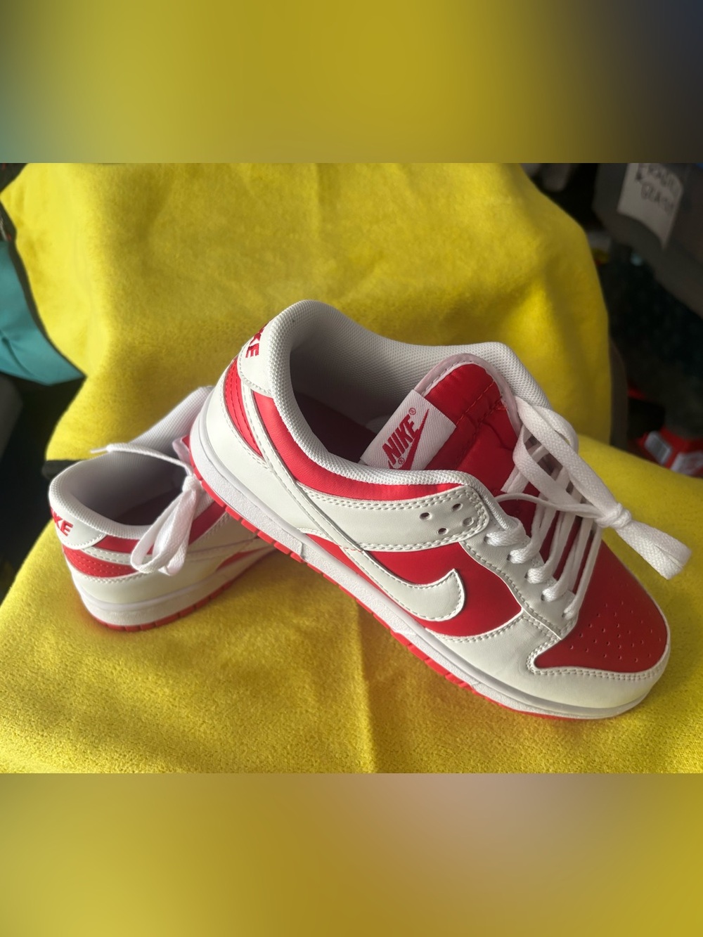Nike Women’s Low-Top Sneakers - White & Red